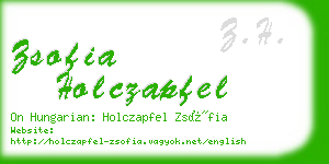 zsofia holczapfel business card